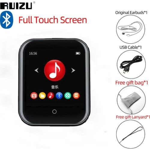 RUIZU M8 Sport Music MP3 Player 8GB Full Touch Screen Bluetooth Smart Watch MP3 Multifunction Music, Video, Recording, Radio