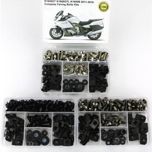 Fit For BMW K1600GT K1600GTL K1600B 2011-2018 Motorcycle Complete Full Fairing Bolts Kit Speed Nuts Side Covering Screws Steel