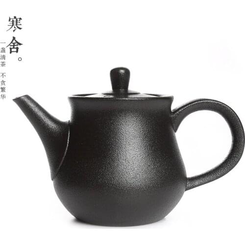 Japanese teapot ceramics Taiwan black pottery tea set Kung Fu tea set handmade puer tea tieguanyin green tea pot kettle teaware