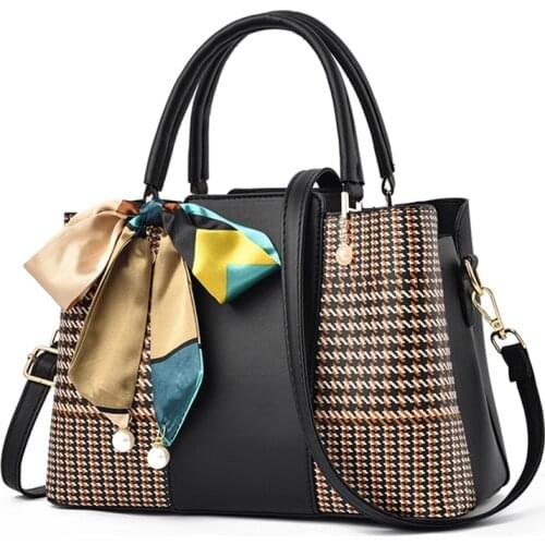 HUIUEITW 2021 Ladies Luxury Designer Tote Handbag Top-Handle High Quality Shoulder Bag Leather Casual Crossbody Bags for Women