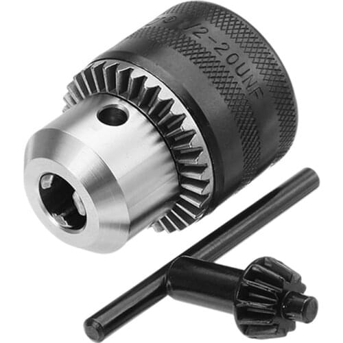 1.5-13mm Metal Stable Keyed Drill Bit Chuck Convertor Angle Grinder Drill Keys 1/2 Inch 20 UNF Thread Adapter