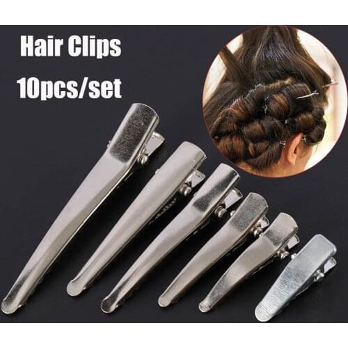 10 Pcs 25/30/35/45/50/60mm Hair Clips Single Prong Hair Pin With Teeth DIY Hairdressing Hair Clips Styling Tools Professional