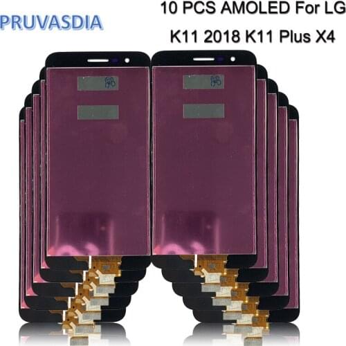 10 Piece/lot For LG K11 Plus LCD Display Touch Screen with Frame Digitizer Assemble For LG K11 Plus Display K11+ LCD K11 2018 X4