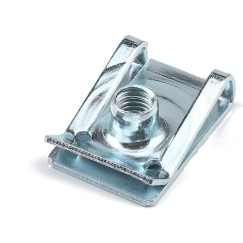 10pcs M4/M5/M6/M8 For Motorcycle Car U Nuts Speed Clip Fastener Assorted Kits 304 Stainless Steel U-shaped Clip Chimney Nut