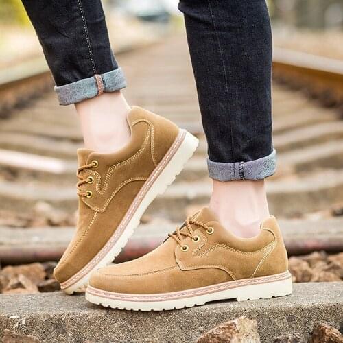 2020 spring and autumn mens tide shoes logging shoes casual shoes tooling shoes men outdoor sports driving mens shoes