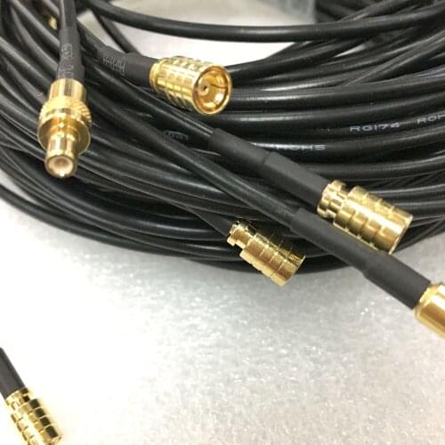 5M RG174 SMB Female Jack to SMB male Plug Connector RF Pigtail Cable RG174