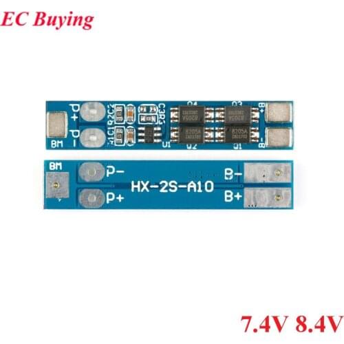 5pcs 2S 7.4V 8.4V 8A 16A Li-ion 18650 Lithium Battery Charger Protection Board Overcurrent Overcharge/Overdischarge Protection