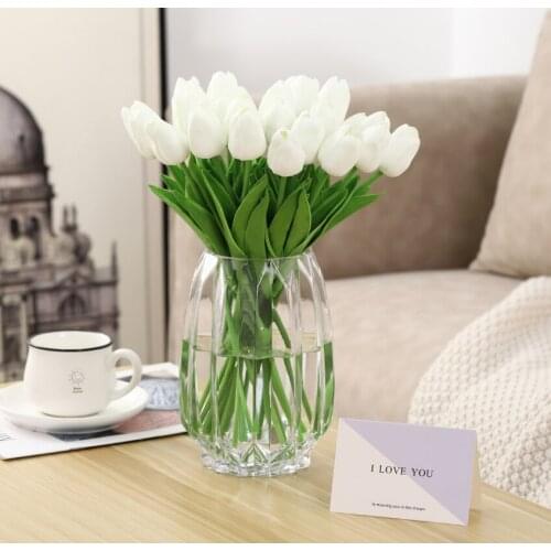5PCS Bionic Mini Tulip Aartifical Fake Flowers Hotel Table Decoration Valentines Day Birthday For Girlfriend For Mother