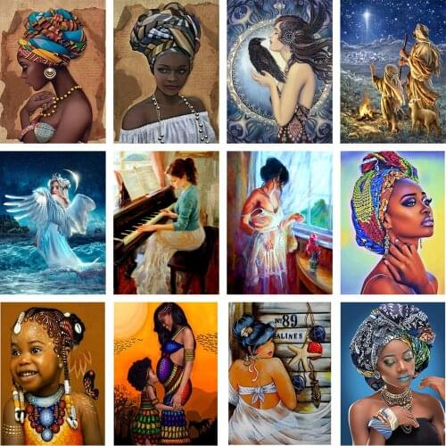 Diamond Painting 5D DIY Portrait Full Diamond Mosaic Cross Stitch Kit Home Decor 3D Painting Wall Decoration Art Gift