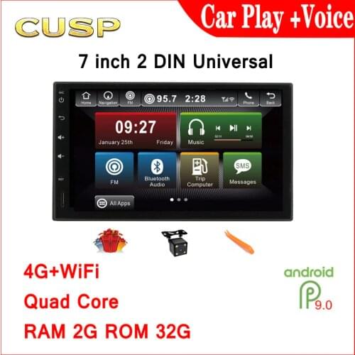 CUSP 2 din Android Car Radio Multimedia Player 7" HD Autoradio Bluetooth Universal For Volkswagen Nissan Hyundai Kia Toyota Ford