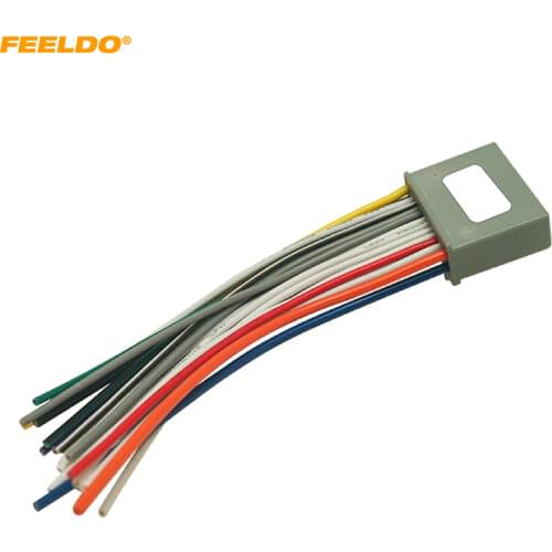 FEELDO Car Stereo Audio Radio Wiring Harness Adapter For Honda CRV Greiz Gienia Envix CD Player Plug Cable #HQ926
