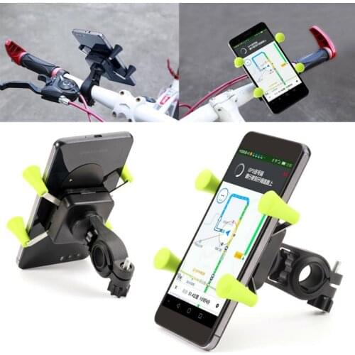 Bicycle Handlebar Cell Phone Holder Support GPS Mount Holder 360 MTB Bike Rotatable X-Grip Clamp Anti-skid Bracket Rotary 2021