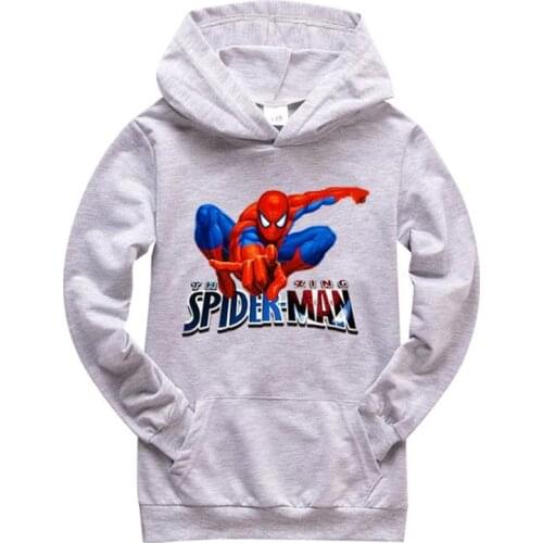 Disneys 2021 children during the spring and autumn new game design long-sleeved fleece hoodie pockets
