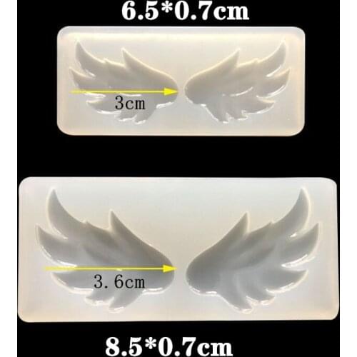 DIY Mirror Crystal Silicone Mold Wing Mold For UV Resin Pendant Jewelry Making