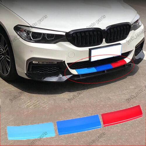 For 2017-2019 BMW G30 5 Series Sport Bumper M5 Style Front Lip Sticker 3 Color ABS