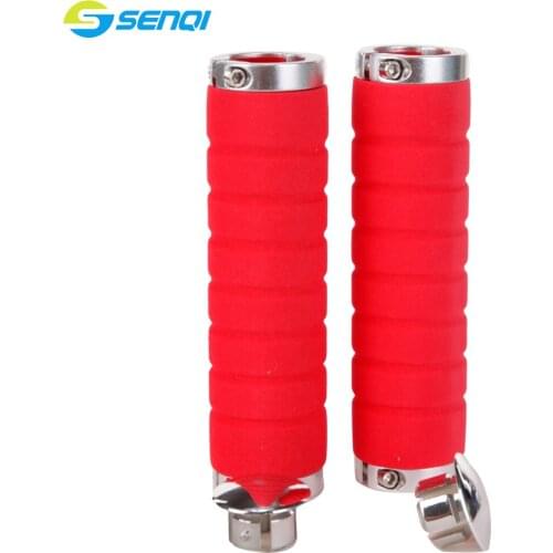 EVA Foam Double Lock-on Grips Bike Handlebar Grips MTB BMX Handlebar Sleeve with End Cap BZT001