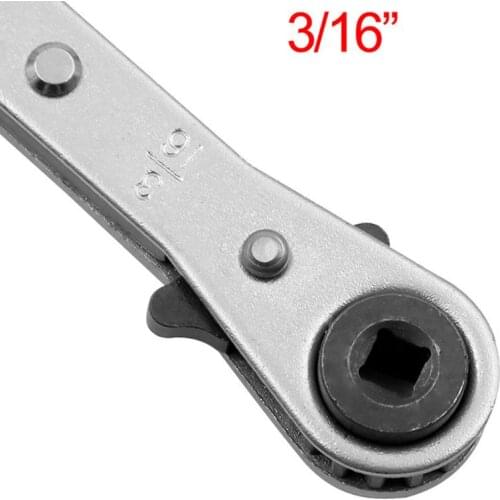 3/16" 1/4" 5/16" 3/8" Double End Ratchet Wrench Air Conditioning Refrigeration Professional Repair Tool