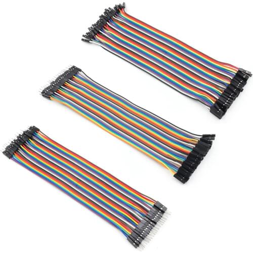 Dupont line 120pcs 30cm male to male + male to female and female to female jumper wire Dupont cable for Arduino