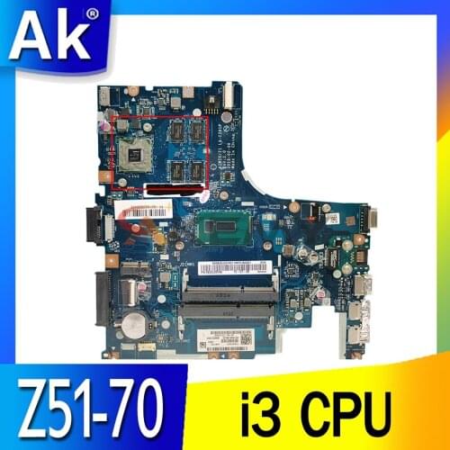 KEFU Z51-70 motherboard Fit For Lenovo Z51-70 motherboard AIWZ0/Z1 LA-C281P Rev1.0 i3 CPU 100% tested original mainboard