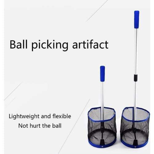 Pingpong Ball Retriever Container Training Tool Ball Pick Up Net Bag Table Tennis Picker