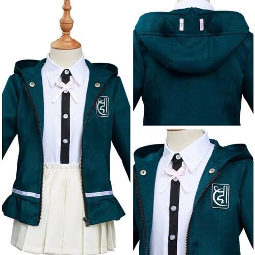 Anime Danganronpa Kids Chiaki Nanami Cosplay Costume Uniform Skirt Outfits Children Halloween Carnival Costumes