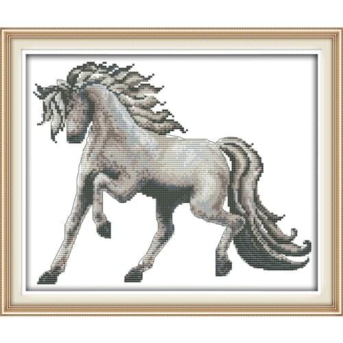 Joy Sunday Horse Patterns Printed Canvas Counted Chinese Cross Stitch Kits stitches chart Cross-stitch set Embroidery Needlework