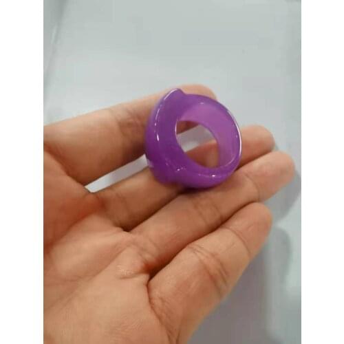 Natural violet jade ring hand-carved jadeite jade women men rings natural stone real jade jewelry jade gift jewelry