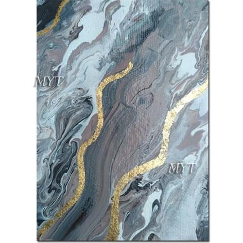 New Gold Foil Design Modern Home Decoration Canvas Art Hand-painted Textured Golden Acrylic Painting Wall Hangings Art Pieces