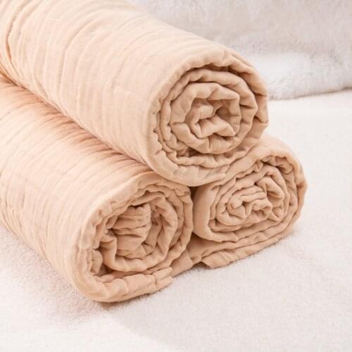 Baby Blankets Newborn Organic Muslin Swaddle Blanket Baby Quilt Cotton Solid Bath Towel Infant Burp Clothes Boy Girl Blanket