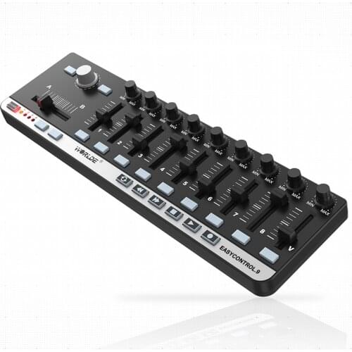 Worlde EasyControl.9 MIDI Controller Portable Mini USB 9 Slim-Line Control MIDI Keyboard Instruments Electronic Organ