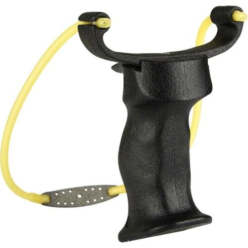 Professional High Precision Thick Handle Wide Head Flat Skin Slingshot Double Bow Head Fast Pressing Powerful Catapult