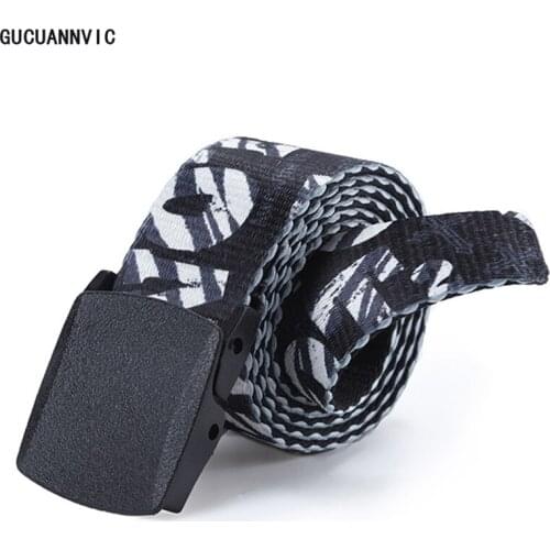 Canvas belt mens Automatic Smooth Buckle Outdoor Sports Belts Accessories Trend Fashion luxury designer belt men high quality