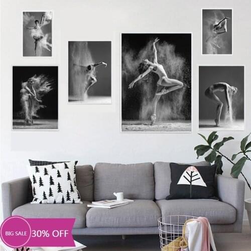Christmas Decoration Canvas Painting Poster Girls Body Wall Art Ballet Dance Mural Picture for Living Room Decoration Home Deco