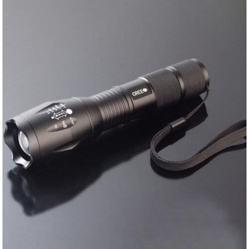 T6 Tactical Military LED Flashlight Zoomable 5-Mode Without Battery
