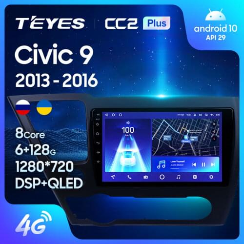 TEYES CC2L CC2 Plus For Honda Civic 9 2013 - 2016 US EDITION Car Radio Multimedia Video Player Navigation GPS Android No 2din 2 din dvd