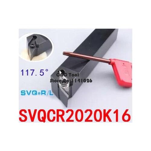 SVQCR2020K16/SVQCL2020K16 Metal Lathe Cutting Tools Lathe Machine CNC Turning Tools External Turning Tool Holder S-Type SVQCR