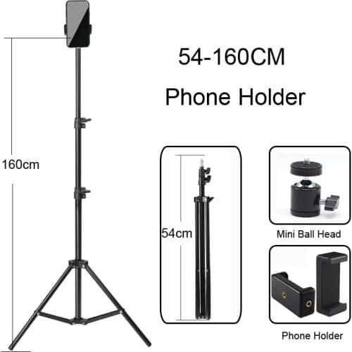 1/4 Screw Head Universal Portable Aluminum Selfie Tripod For Phone Stand Mount Digital Camera With Bluetooth Remote Control