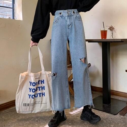 ZCSMLL Womens Ripped Jeans