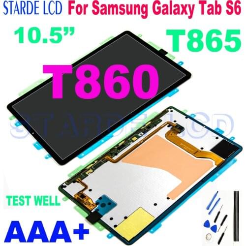 10.5" AAA+ for Samsung Galaxy Tab S6 T860 T865 2019 LCD Display Touch Screen Digitizer Assembly For Samsung T860 LCD Replacement