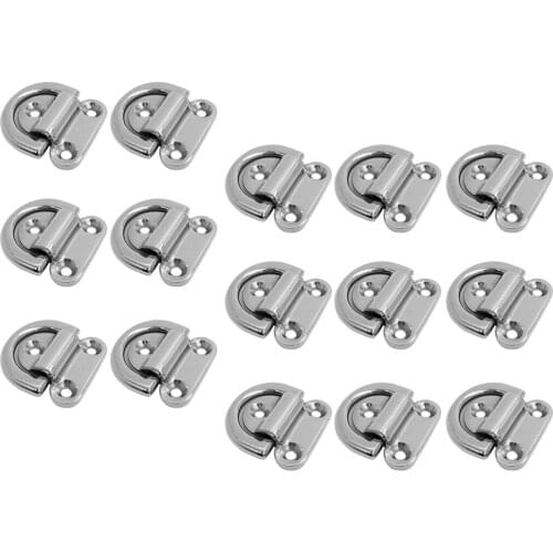 15pcs Folding Attachment Ring D Anchor Plate Anchor Fixing Anchor Point NEW