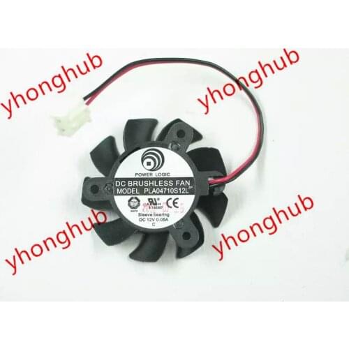 Power Logic PLA04710S12L DC 12V 0.05A 2-wire Server Cooling Fan