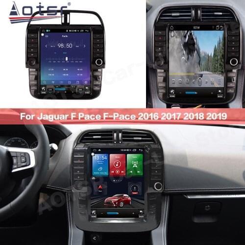 128G Tesla Screen Android Multimedia Radio Receiver For Land Rover F-pace 2016-2019 Car GPS Audio Stereo Video Player Head Unit