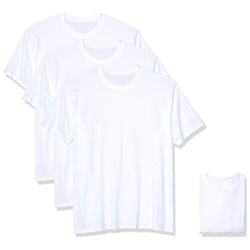 New Mens 6-Pack Crewneck Undershirts Short Casual Cotton