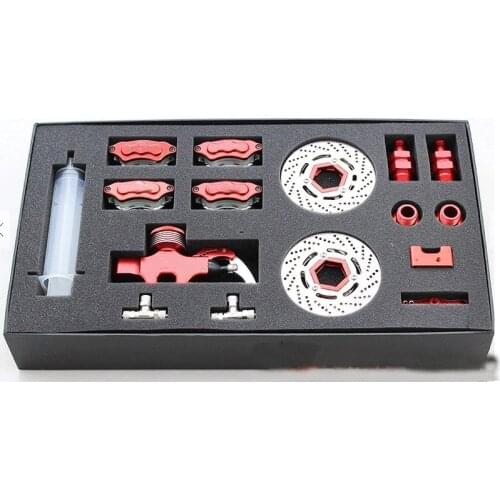 4 Wheel Hydraulic Braking Set Fit for 1/5 FID Racing HPI ROVAN ROFUN KM GTB TS BAJA 5B 5T SS