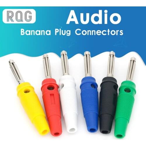 4MM Banana Plug Audio Speaker Connectors Amplifier Speaker Binding Post 4mm Banana Jack Plug For Cable Terminals