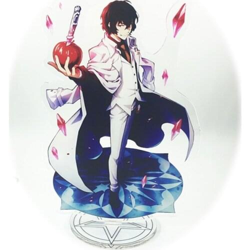 Anime Bungo Stray Dogs Acrylic Figure Dazai Osamu Stand Model Toys Kawaii Accessories For Boys Girls Gifts