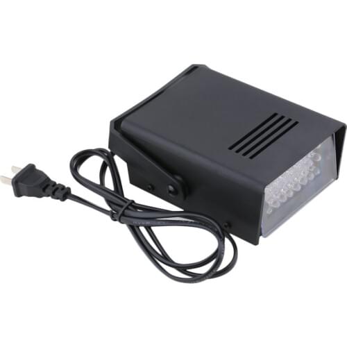 Black Mini 24pcs LEDs Strobe Disco DJ Flash Lamp Stage Light Club Stage Lighting Effect Bulb Party Bar Decoration