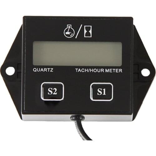 Digital Resettable Petrol Engine Gas engine Hour Meter Tachometer For Jet Ski,,Motorcycle,Lawn MowerATV,Boat,Generator 011N