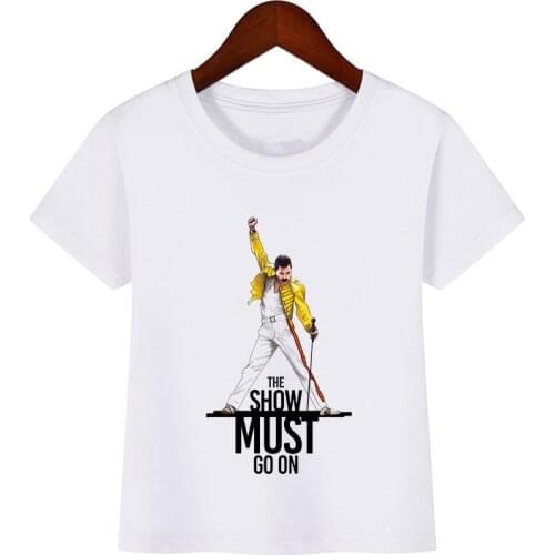 Baby Boys and Girls Rock Band Queen Freddie Mercury Print T-Shirt kids Summer Short Sleeve T shirt tops