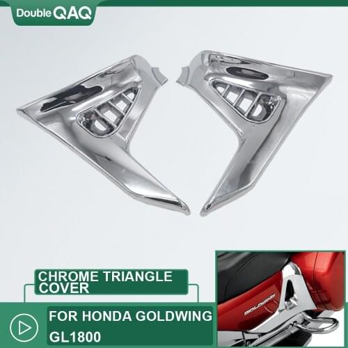 Chrome Left Right Motorcycle Parts Modified Accessories For Honda GoldWing GL 1800 GL1800 Triangle Cover
